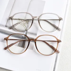 TR90 optical glasses frame thin rim clear geometric eyewear stylish stylish 2-pack