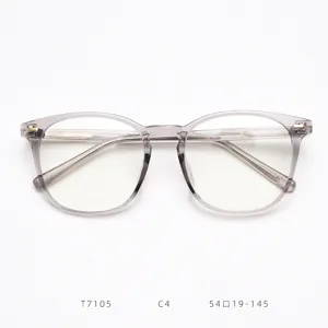 Montura de gafas clásica de acetato con gran diseño vintage para uso diario cómodo.