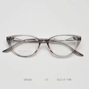 Fashion cat-eye TR90 prescription eyeglass frames for women clear optical glasses.