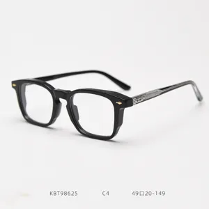 Vintage acetate optical glasses frame for men and women, classic retro clear lens eyewear.