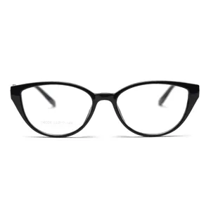 Women Fashion Cat Eye Optical Glasses Frame TR90 Lightweight Clear Lens Spectacle Frame Daily Leisure Eyewear
