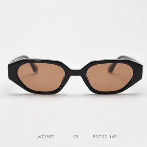 Lunettes de soleil polarisées polyédriques noires pour hommes et femmes, accessoire chic.