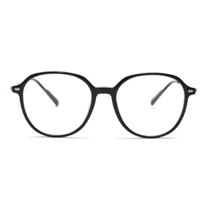 TR90 Optical Eyeglass Frames For Women Men Round Glasses Clear Lens Spectacles