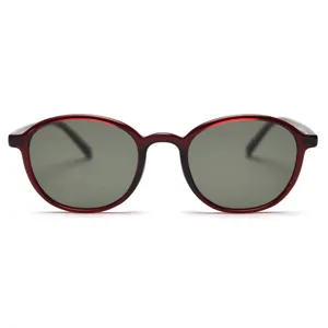 Korean Retro TR90 Polarized Sunglasses For Women Men Oval Frame Fashion Street Shot Sun Glasses
