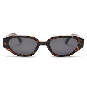 Lunettes de soleil polarisées polygonales monture étroite pour hommes femmes street