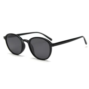 Korean retro round TR90 polarized sunglasses for men and women fashion street shoot shades