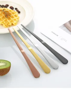 Roestvrijstalen fruitmes multifunctionele schraper keukengereedschap voor kiwi mango detail