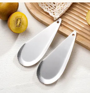 Cucchiaio per kiwi in acciaio inox coltello da frutta pelapatate avocado multifunzione