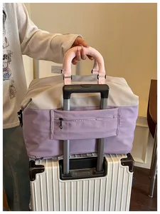Bolsa de viaje extensible de gran capacidad, bolsa de equipaje ligera y elegante.