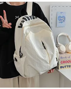Unisex casual lightweight backpack for high school students outdoor sports travel daily use.
