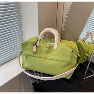 Travel duffel bag for women, large capacity casual shoulder cross body sports gym luggage bag.