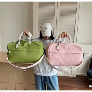 Large capacity travel duffel bag with shoulder strap for women and men gym sports