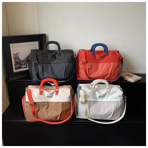 Large capacity travel duffel bag lightweight weekender bag waterproof gym tote for men and women