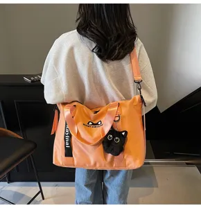 Grand sac de voyage sport fitness pour femme sac bandoulière décontracté pour travail