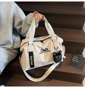 Grand sac de voyage de loisirs fourre-tout pour femmes fitness yoga sport week-end.