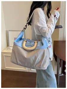 Bolsa de viaje de gran capacidad bolso de hombro deportivo fitness casual mujer