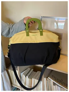Gran capacidad bolsa de viaje duffel, ligera moda viajero deporte fitness maleta bag.
