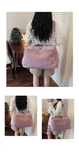 Grand sac de voyage cabine pour femme, sac de sport léger et fourre-tout week-end pratique.
