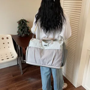 Large capacity travel duffel bag lightweight shoulder gym bag for women and men travel storage