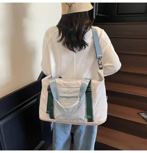Bolso de viaje grande con correa para hombro para mujer, viajes cortos, deporte y gimnasio.