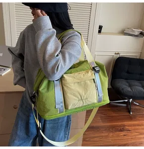 Bolso de viaje mujer gran capacidad ligero deporte fitness bolsa elegante viaje corto equipaje