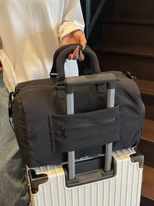 Grand sac de voyage imperméable pour hommes et femmes, sac de sport avec passant pour valise.