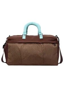 Grand sac de voyage étanche pour homme et femme, sac de sport multifonction avec poche à carreaux.