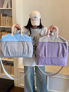 Gran bolsa de viaje extensible para mujer, elegante bolso deportivo ligero para gimnasio.