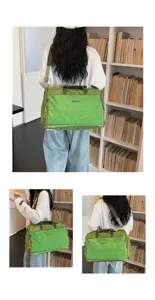Grand sac de voyage pour femmes, sac a main de transport portable pour sport et loisirs.