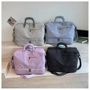 Large capacity travel duffel bag for women and men, multi-color waterproof gym sports weekender bag.