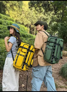Large capacity outdoor travel backpack multi-functional waterproof sports fitness luggage bag detail