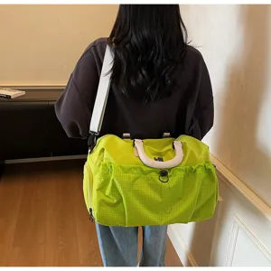 Large capacity travel duffel bag waterproof sports gym bag for women and men daily travel.