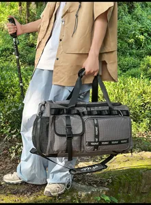 Large capacity travel duffel bag sports gym shoulder bag for women outdoor hiking.