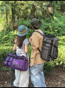Large capacity travel backpack and sports duffel bag for women outdoor fitness and luggage storage.