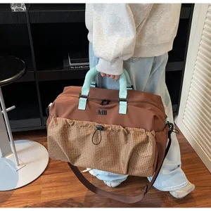 Large capacity short trip travel bag, business handbag and sports fitness luggage.
