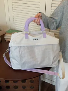 Grande Capacità Borsa da Viaggio Corta Leggera Borsetta Bagaglio Moda Viaggio Imbarco Fitness