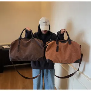 Borsa da viaggio alla moda per brevi viaggi, grande capacita borsa a mano casual bagaglio.