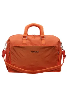 Grand Sac de Voyage Souple Orange Valise Legere Sport Fitness Gym Sac de Rangement Utile
