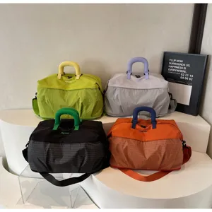 Bolsas de viaje grandes para hombre y mujer, bolso deportivo ligero de gimnasio con correa ajustable.