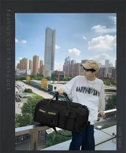 Grande borsa da viaggio per uomo e donna, borsone sportivo leggero per il fine settimana.