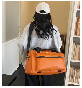 Grande bolsa de viaje y deportiva para hombre y mujer, bolso de hombro ligero y comodo