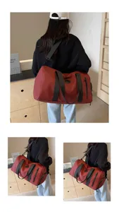 Grand sac de voyage pour femme, sac de sport multifonctionnel avec séparation sec humide.