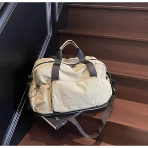 Große leichte Reisetasche für Damen, tragbare Sporttasche und großer Koffer Organizer.
