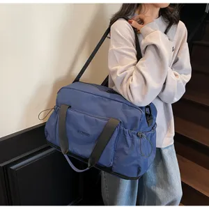 Blaue Reise Duffle Bag große Kapazität leichte Sporttasche für Damen Handgepäck reisen