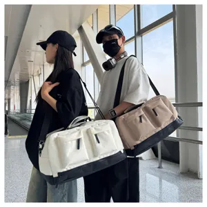Large capacity sports duffel bag waterproof gym bag travel weekend bag for men and women