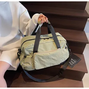 Leichte Reise-Sporttasche für Damen, großes Kapazität Fitness-Tasche mit Schultergurt.