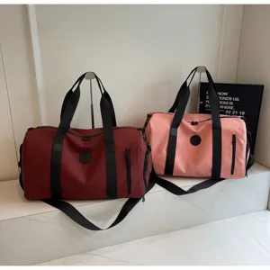 Grand sac de voyage de sport fourre-tout fitness femme séparation sec humide multifonction