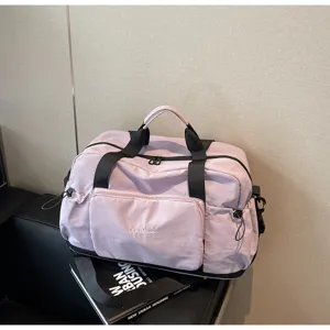Helllila Reise Damentasche große Kapazität Fitness Sporttasche wasserdichte Handtasche