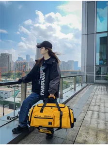 Grande capacita borsa da viaggio impermeabile fitness all aperto borsa a tracolla spalla