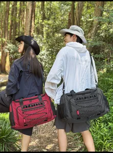 Bolsa de viaje corta al aire libre para hombres, gran capacidad bolsa de deporte y equipaje.